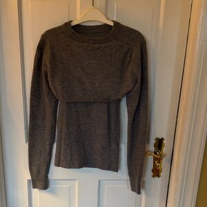Mango Charcoal Crew Neck Sweater
